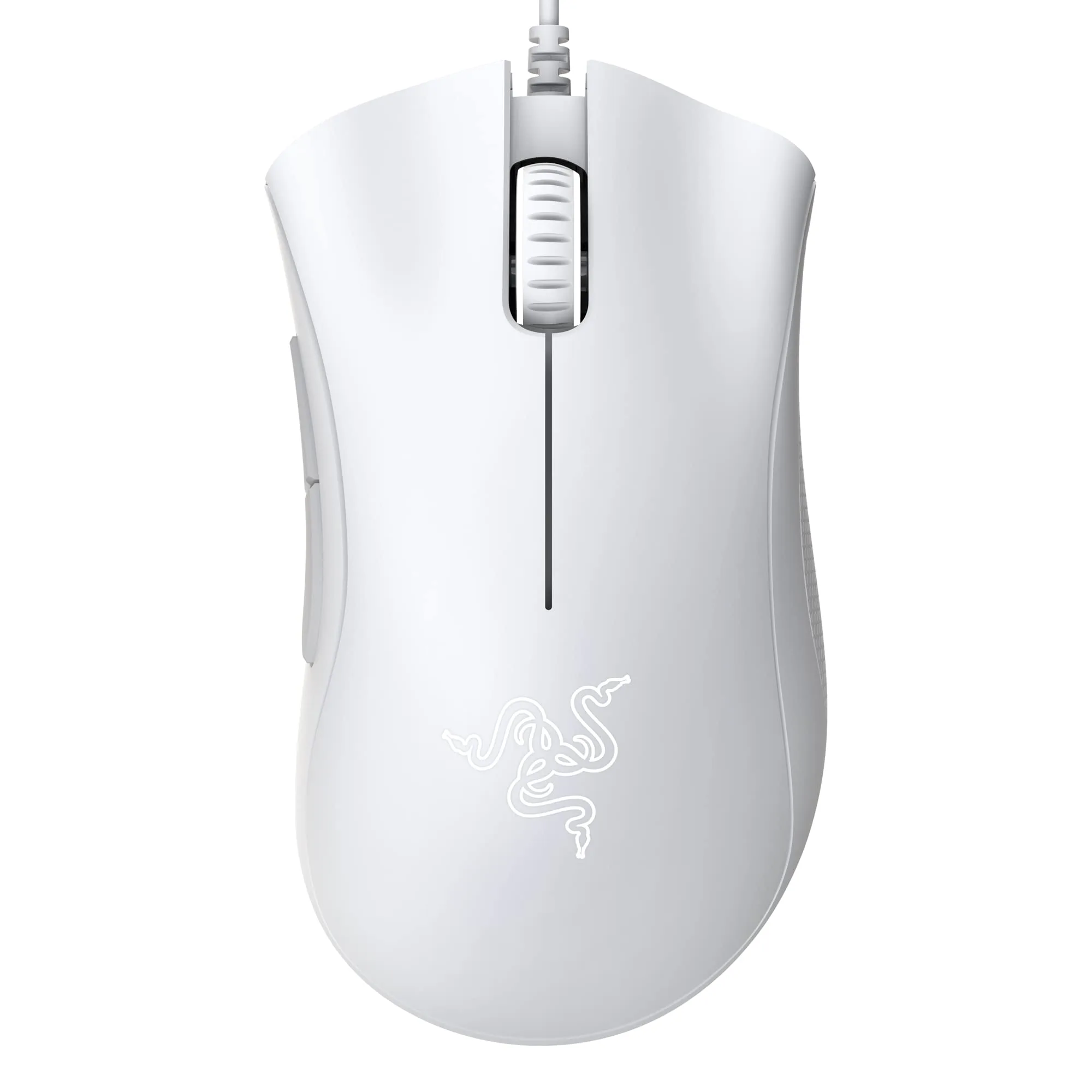 Razer DeathAdder Essential White – موس گیمینگ ارگونومیک سفید با سنسور ۶۴۰۰ DPI و ۵ دکمه قابل برنامه‌ریزی