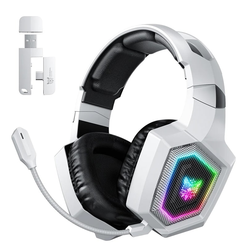 Onikuma GT806 به همراه نورپردازی RGB، صدای فراگیر و اتصالات چندگانه؛ گزینه‌ای عالی برای بازی و مکالمه.