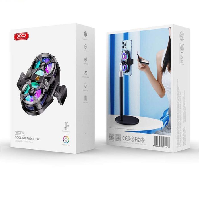 XO-SL04 Radiator Fan – فن حرفه‌ای با هیت‌سینک فلزی، نصب آسان و ظاهر گیمینگ