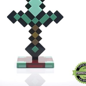 شمشیر الماس ماینکرفت ۱۴ اینچی چراغ LED رومیزی USB