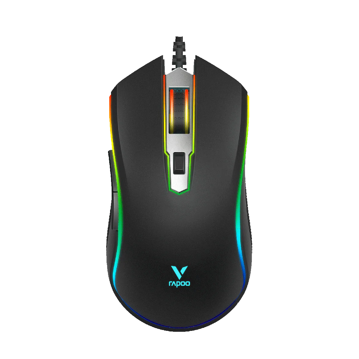Rapoo V25S Gaming Mouse Black با حسگر ۵۰۰۰ DPI و طراحی ارگونومیک