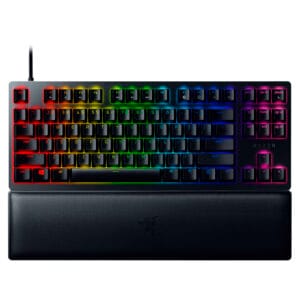 Razer Huntsman V2 Tenkeyless – کیبورد گیمینگ با سوییچ اوپتیکال بنفش و کی‌کپ Doubleshot PBT