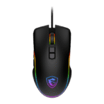 تصویر موس گیمینگ MSI FORGE GM300 با نورپردازی RGB و طراحی ارگونومیک مشکی