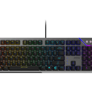 تصویر کیبورد MSI STRIKE 600 با بدنه آلومینیومی و نورپردازی RGB