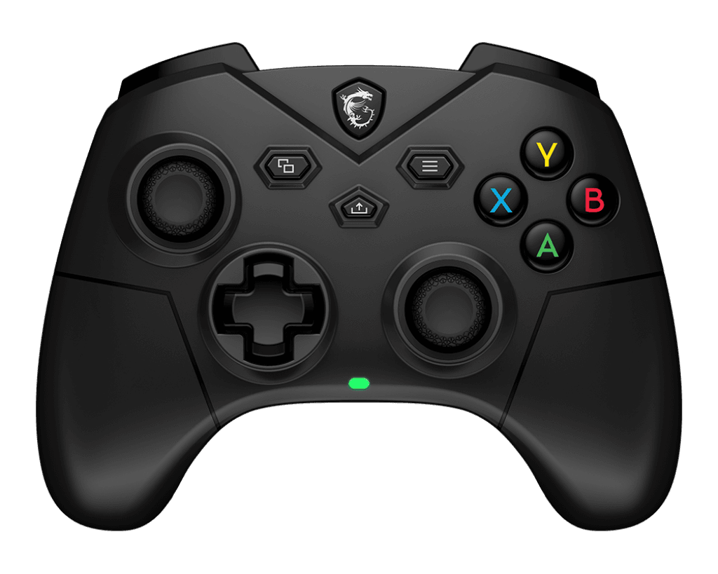 تصویر دسته بازی بی‌سیم MSI FORCE GC300 با طراحی ارگونومیک و دکمه‌های دقیق