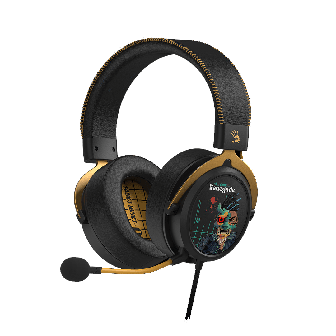 تصویر هدست گیمینگ A4Tech Bloody M595 با نور RGB و میکروفون حذف نویز