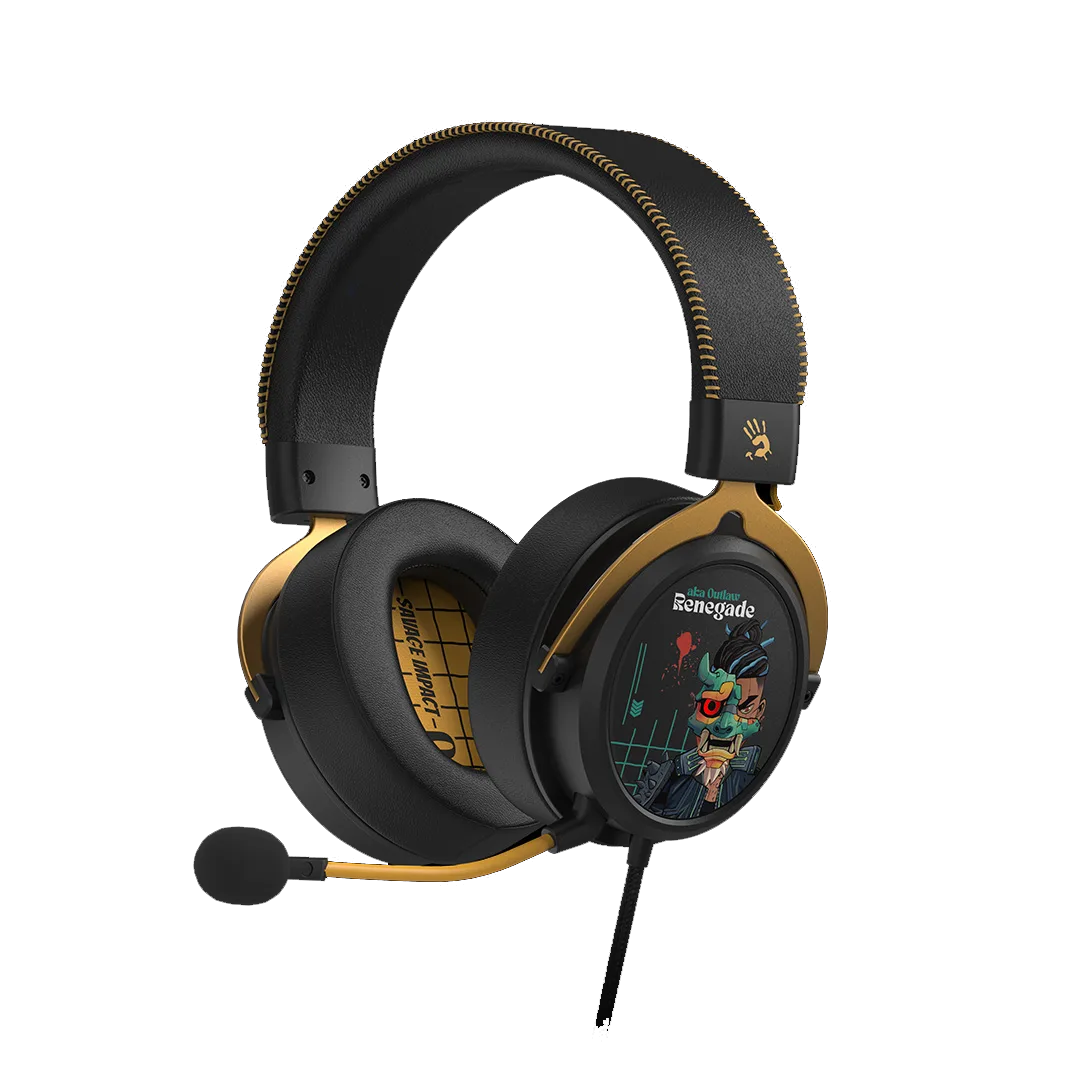 تصویر هدست گیمینگ A4Tech Bloody M595 با نور RGB و میکروفون حذف نویز