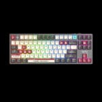 تصویر کیبورد مکانیکال A4Tech Bloody S87 با نور RGB و طراحی بدون نام‌پد