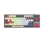 تصویر کیبورد گیمینگ A4Tech Bloody WS87 با نورپردازی RGB و طراحی بدون نامپد