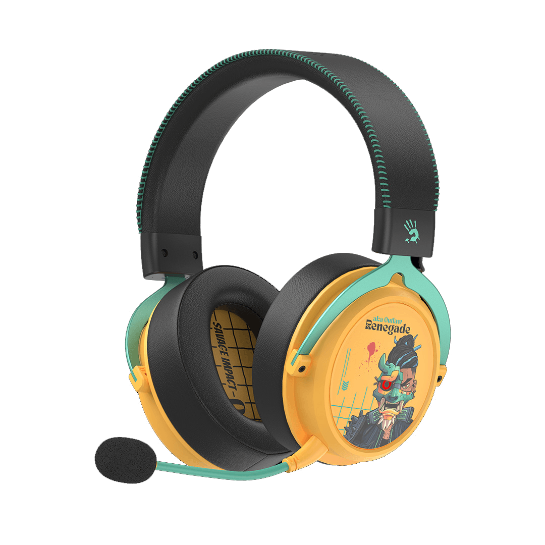 تصویر هدست گیمینگ A4Tech Bloody MR595 با نور RGB و میکروفون ضد نویز