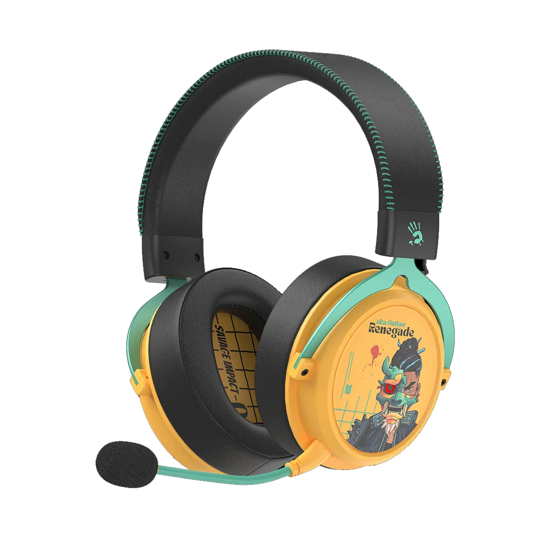 تصویر هدست گیمینگ A4Tech Bloody MR595 با نور RGB و میکروفون ضد نویز