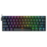 کیبورد مکانیکال ردراگون Dragonborn K630 RGB با سوئیچ هات‌سواپ، نورپردازی RGB و طراحی ۶۰ درصدی برای گیمینگ حرفه‌ای