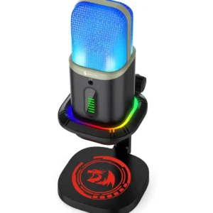 میکروفون استریم ردراگون Echowave GM305 با الگوی کاردیوید، پایه فلزی و RGB برای ضبط صدای حرفه‌ای