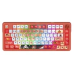 کیبورد مکانیکال ردراگون Geb K673 AK PRO با ساختار گسکت، سوئیچ قرمز هات‌سواپ، نوب کنترل و RGB برای گیمینگ حرفه‌ای