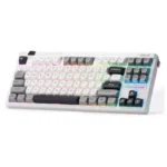 کیبورد مکانیکال ردراگون K729 PRO WGB RGB با ساختار گسکت، سوئیچ خطی هاتسواپ، اتصال سهگانه و RGB برای گیمینگ حرفهای