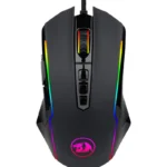 ماوس گیمینگ ردراگون Ranger M910 با سنسور ۱۲۴۰۰ DPI، ۹ دکمه programmable، دکمه فایر و RGB برای گیمینگ حرفه‌ای