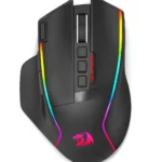 ماوس گیمینگ بیسیم ردراگون Swain M915 RGB-WL با سنسور ۱۶۰۰۰ DPI، ۹ دکمه programmable، دکمه فایر و RGB برای گیمینگ حرفهای