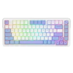 کیبورد مکانیکال ردراگون Ucal Max K673 WBP با بدنه شفاف، ساختار گسکت، سوئیچ خطی هاتسواپ، نوب کنترل و RGB برای گیمینگ حرفهای