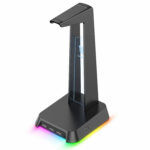 استند هدست اونیکوما ST2 با نورپردازی RGB و پورتهای USB مناسب ستاپ گیمینگ حرفهای