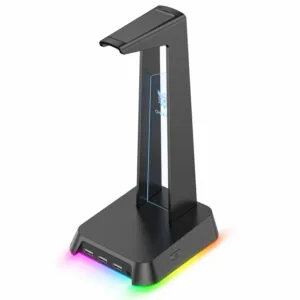 استند هدست اونیکوما ST2 با نورپردازی RGB و پورت‌های USB مناسب ستاپ گیمینگ حرفه‌ای