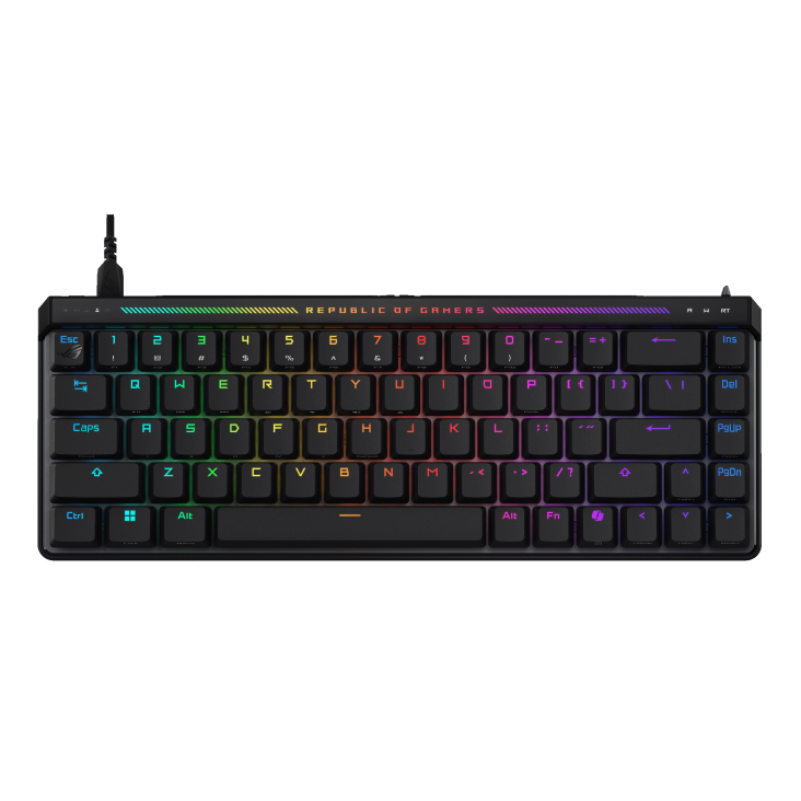 کیبورد گیمینگ ROG Falchion Ace HFX AR با سوییچ مغناطیسی و حروف عربی مناسب FPS