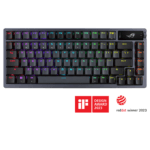 کیبورد مکانیکال ROG Azoth Black Arabic با حروف عربی و نمایشگر OLED مناسب گیمینگ