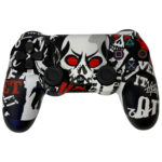 دسته PS4 طرح جمجمه گرافیتی