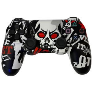 دسته PS4 طرح جمجمه گرافیتی