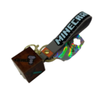 جا کلیدی چراغ‌دار ماینکرفت طرح تبر با چراغ LED و طراحی پیکسلی بازی Minecraft