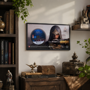 تابلو دیواری طرح دیسک بازی Assassin’s Creed Mirage