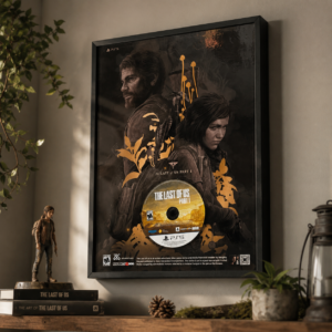 تابلو دیواری طرح دیسک بازی The Last of Us